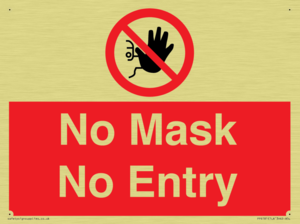 No Mask No Entry
